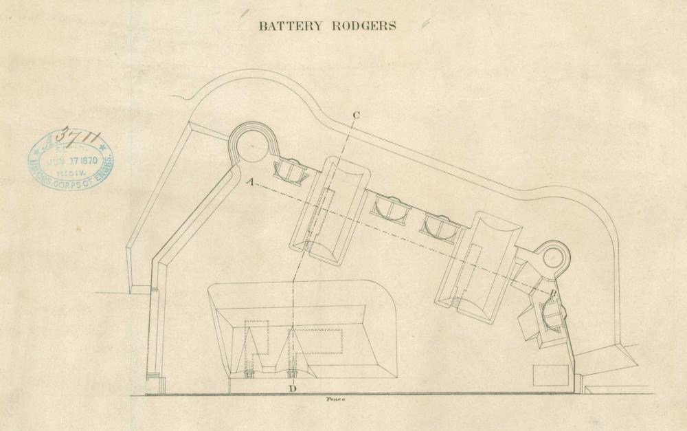 Defenses of Washington, Plan of Battery Rodgers
