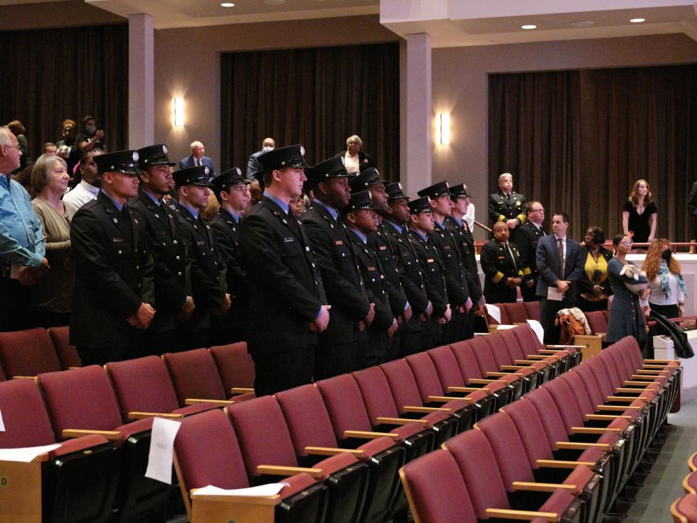 On Jan. 5, 2023, the Alexandria Fire Department welcomed and celebrated 17 new firefighter/EMTs who completed more than 6 months of training at the academy.