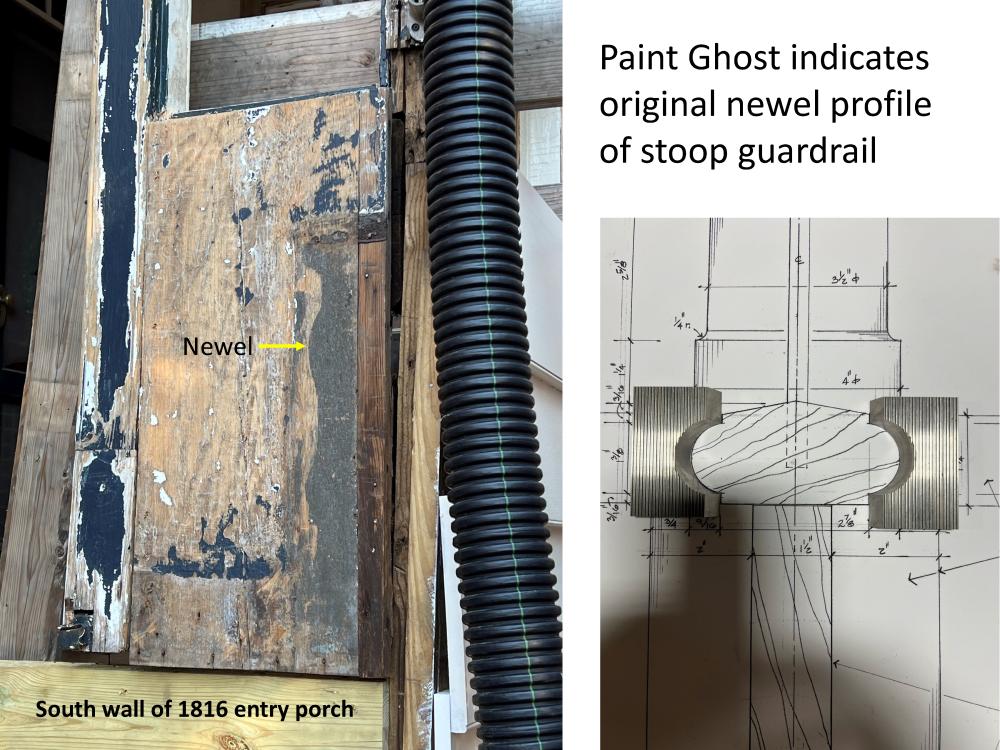 paint ghost of newel post
