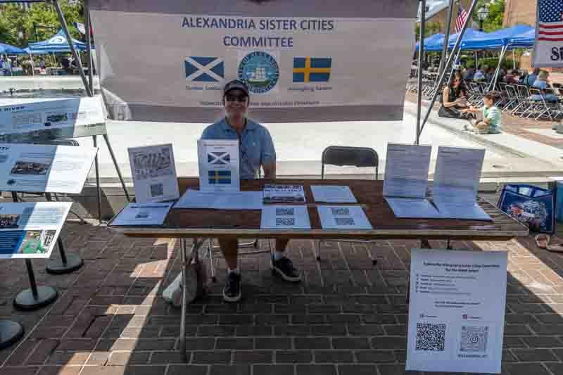 Alexandria Sister Cities Committee table