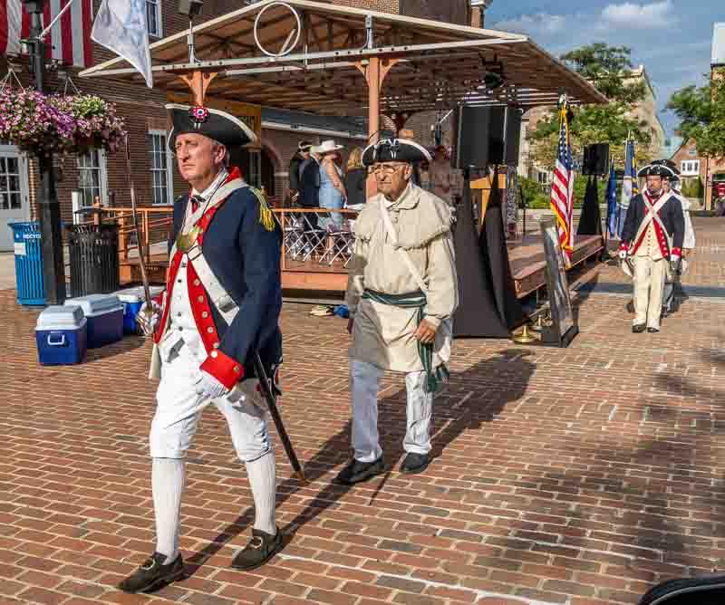 Colonial reenactors