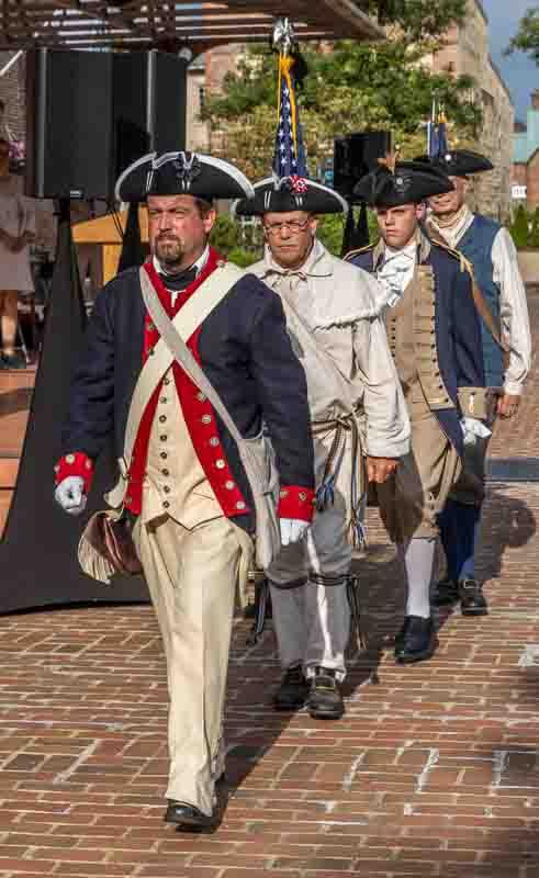 Colonial reenactors