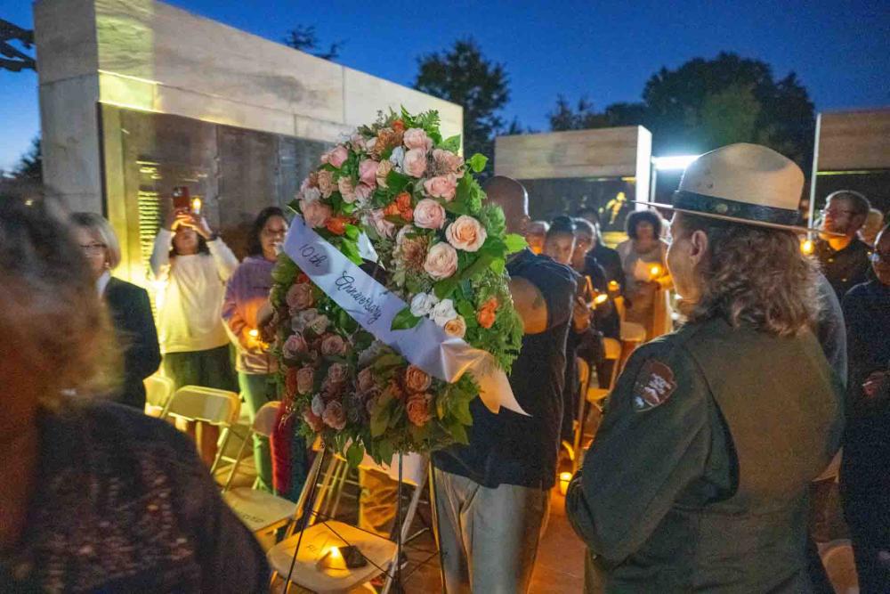 Procession with wreath