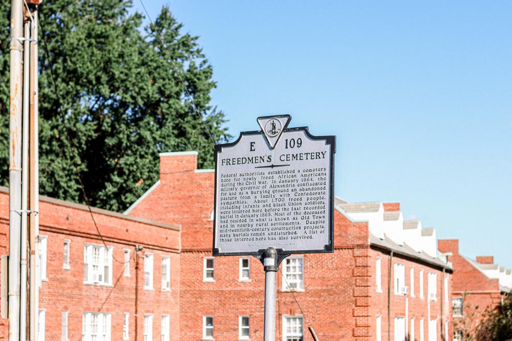 Freedmen's Cemetery Sign RPCA