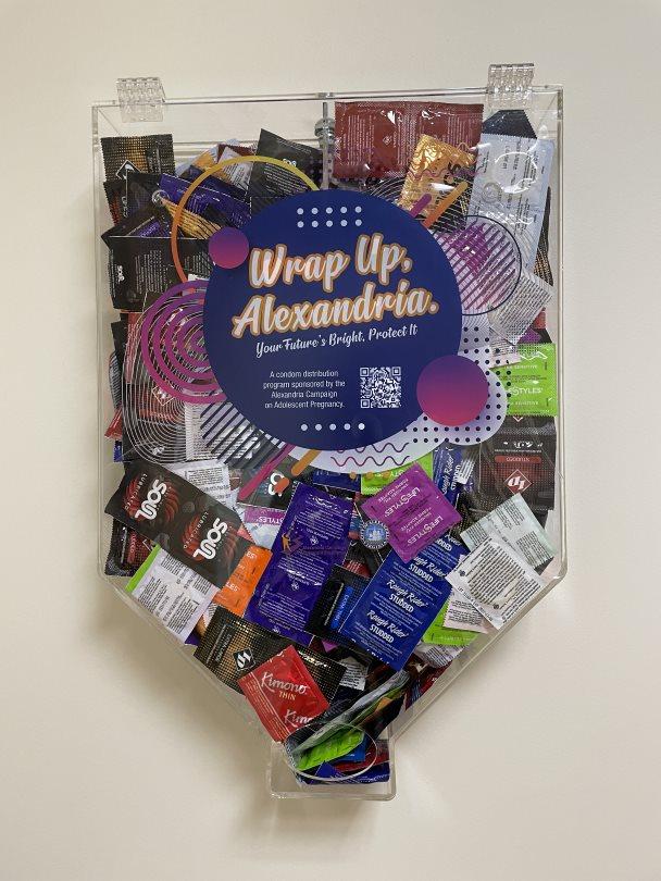 Condom Dispenser at Mark Center Bathroom
