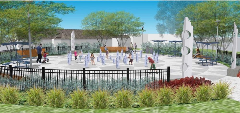 Rendering of Spray Park Concept