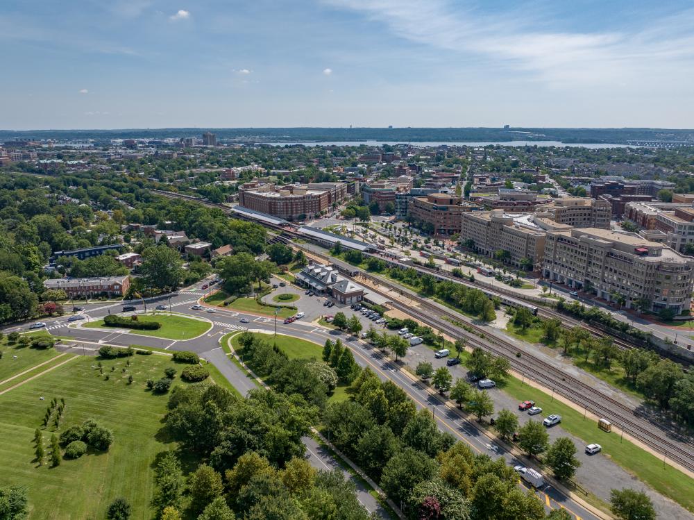 View of Union Station looking into Old Town