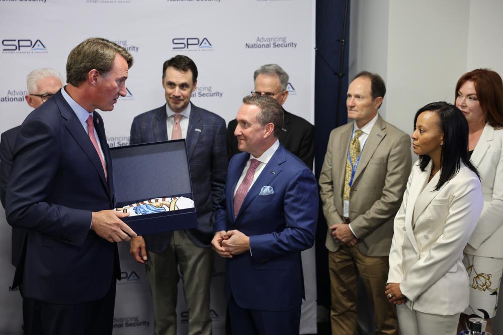 people at announcement event