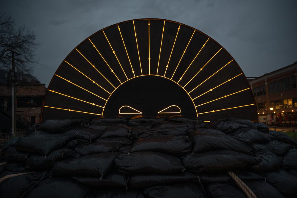 Break Water 2025 Site See Installation during the evening