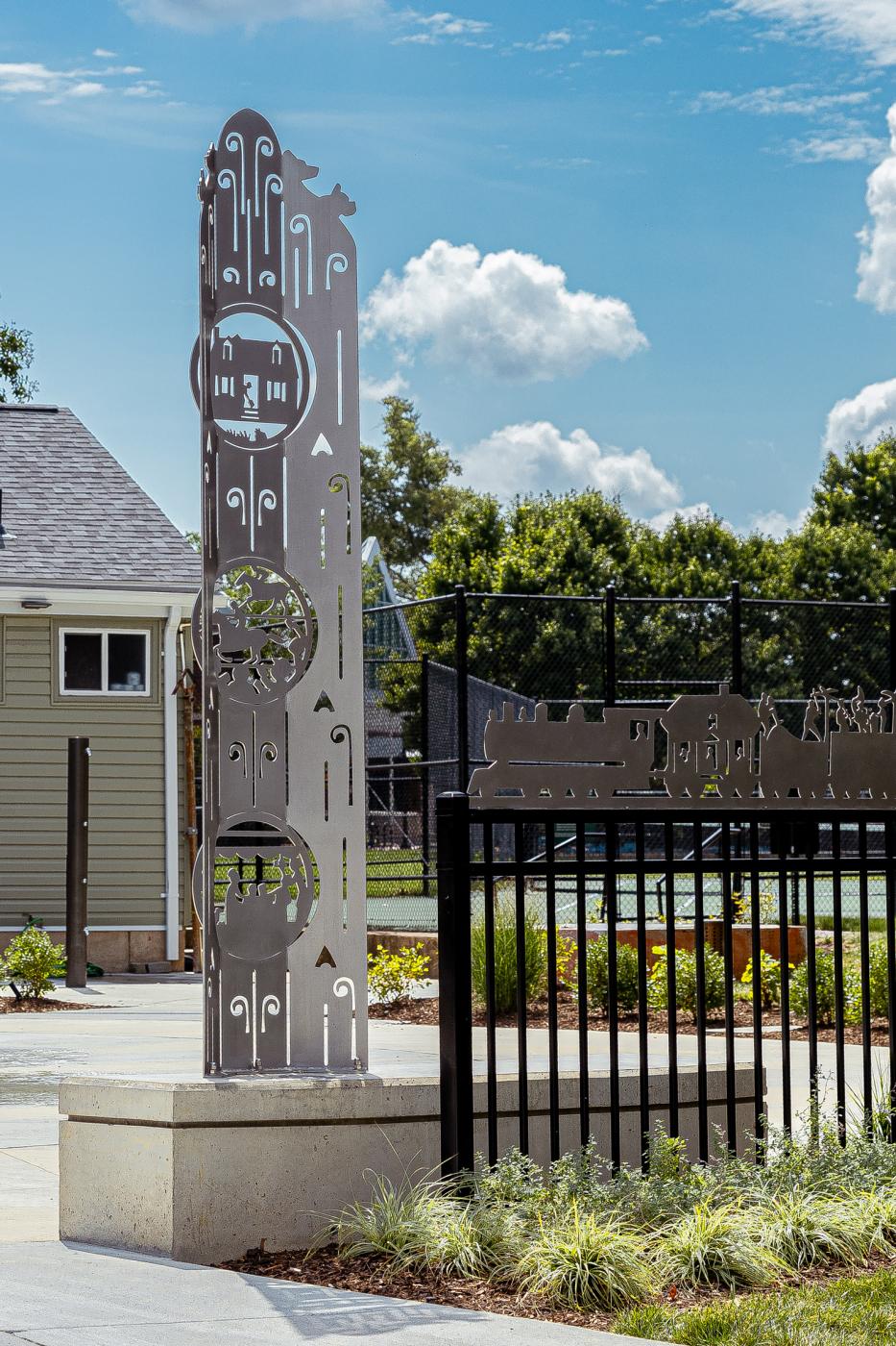 Public Art display of the public art at Colasanto park