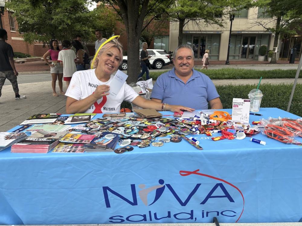 Community partner table at Alexandria Pride 2026