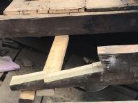 Splice joint, rafter repair