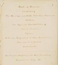 Title Page from the Gladwin Record