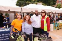 Councilmember Sarah Bagley, Councilman John Chapman, and cyclists attend Bike Day 2024.