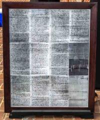 Framed copy of Fairfax Resolves