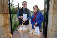 Greeters at entrance