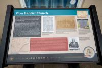 Heritage Trail Sign, Zion Baptist Church