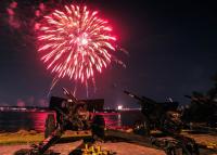 Firework display on the Potomac River