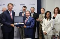 people at announcement event