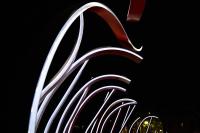 2023 Public Art Installation in the evening
