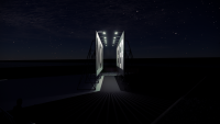 Now Never night view