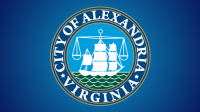 City Seal with Blue Gradient Background