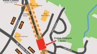 Map of the Crain Closure Area 