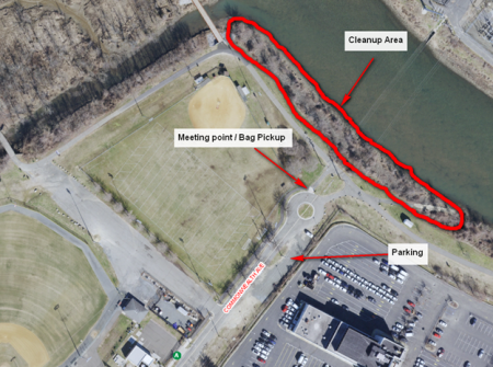 Four mile run clean up area map