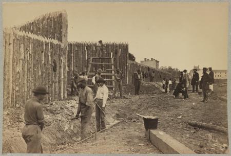 Building stockade Civil War