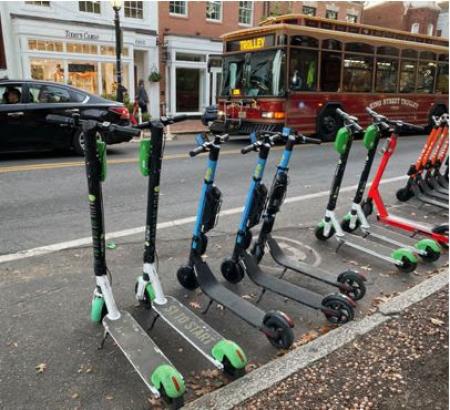 Scooters in Old Town