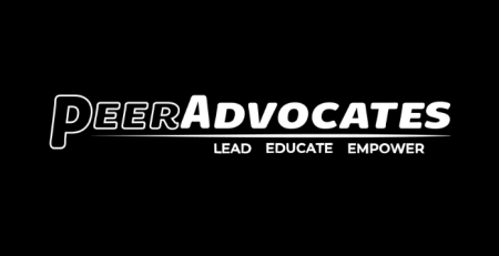 Peer Advocate logo with words "lead, educate, empower"