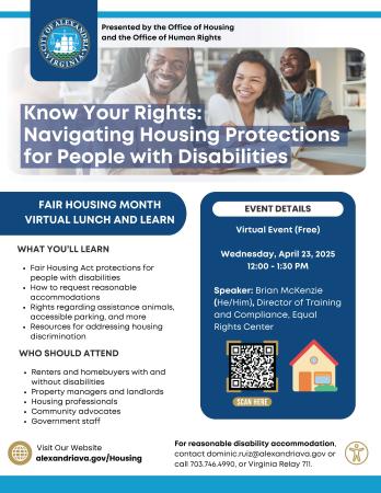 2025 Fair Housing Month Webinar Poster