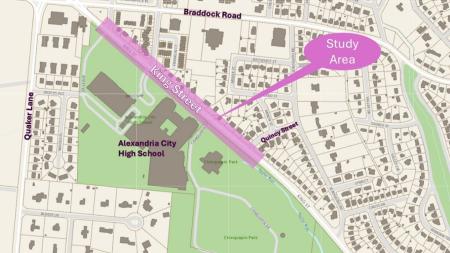 Map of the King Street Tactical Study area