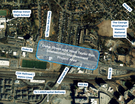 Duke St.-W. Taylor Run Project Map