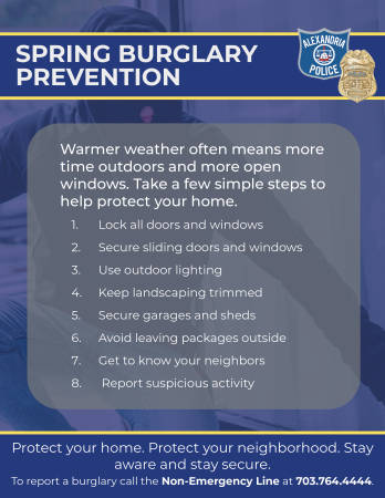 Spring Burglary Prevention