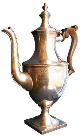 Silver coffee pot