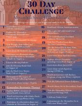 30-Day Challenge Calendar (summer 2020)