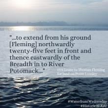 WaterfrontWednesday: Shoreline Deeds, with quote from 1774 lease to Thomas Fleming for land on Point Lumley