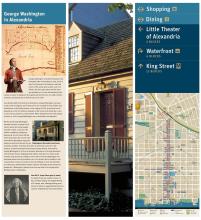 Wayfinding sign, George Washington in Alexandria