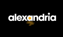 Visit Alex Logo small on black background