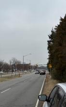 Photograph of speed feedback sign on King Street