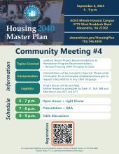 September 8 Community Meeting Flyer