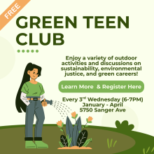 Flyer for Teen Green Club