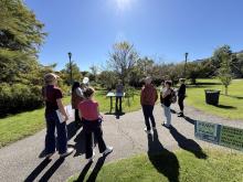 students at a park 